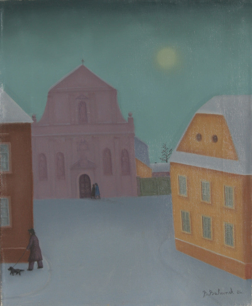 Branko Bahunek "Frozen Morning" Oil Painting