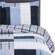 Zoe Oversized Printed Patchwork Quilted Coverlet Set, King/Cal King