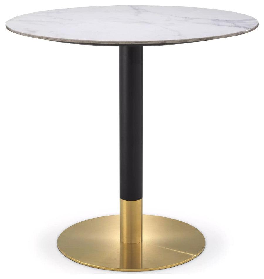 Modern Round Dining Table, Eichholtz Trevor