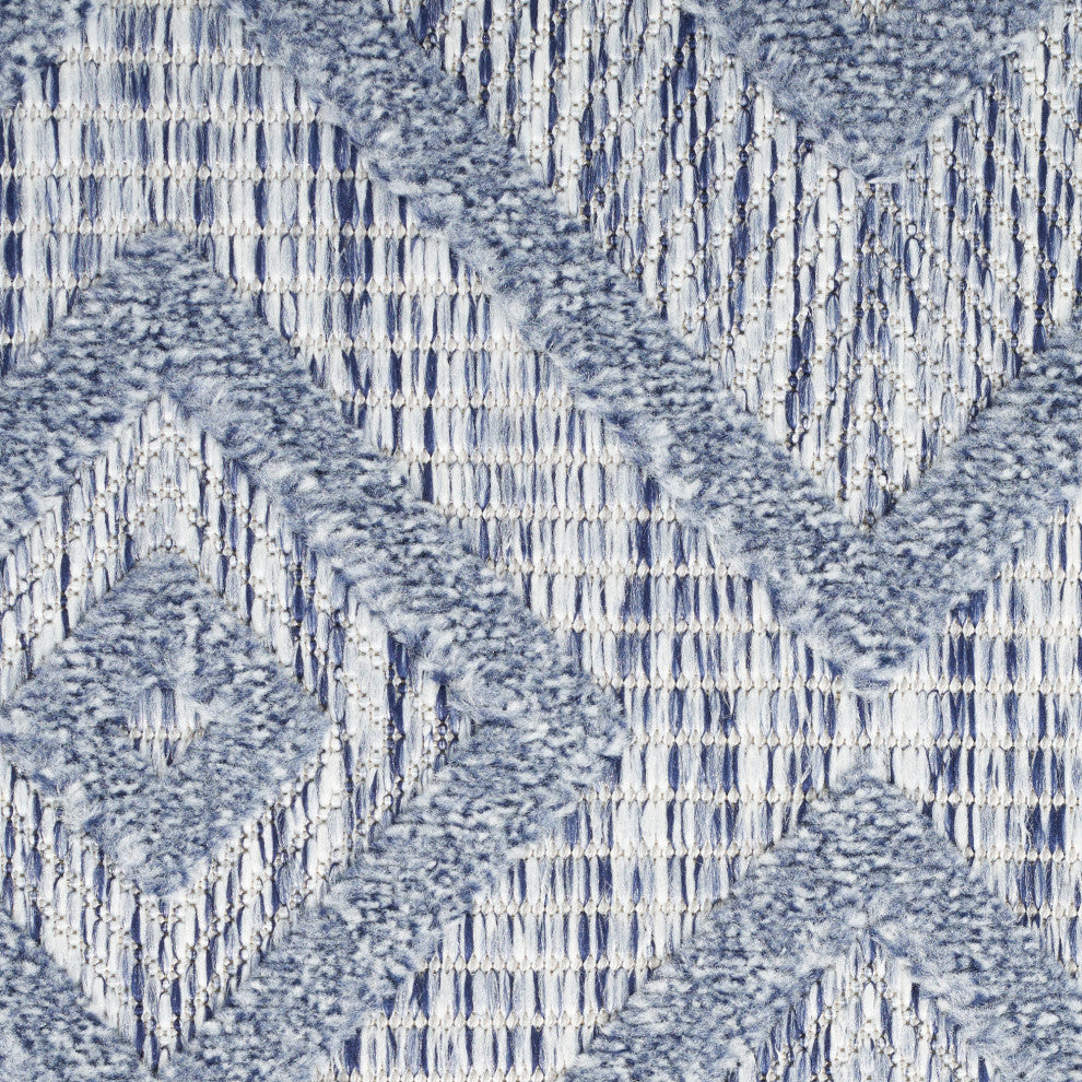 Nourison Versatile 6' x 9' Denim Blue Modern Area Rug