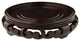 Rosewood Carved Pedestal Stand, 7" Base Diameter