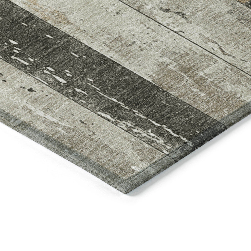 Machine Washable Indoor/Outdoor Chantille ACN1868 Beige 8' x 8' Round Rug