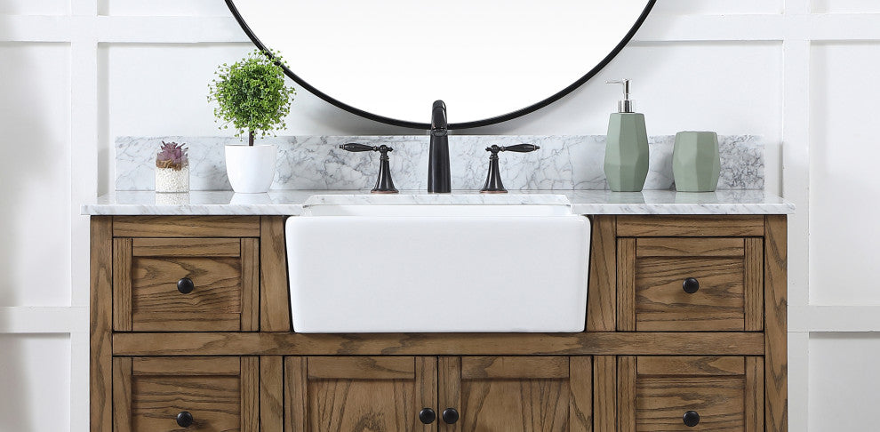 48" Backsplash, Carrara White