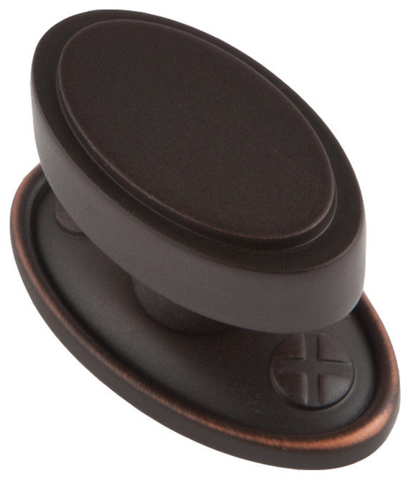Sumner Street Home Hardware Ovaline Knob, Small, Oil Rubbed Bronze