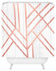Elisabeth Fredriksson Art Deco Rose Gold Shower Curtain, 72"x69"