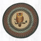 Earth Rugs RP-220 Owl Round Patch 27" x 27"