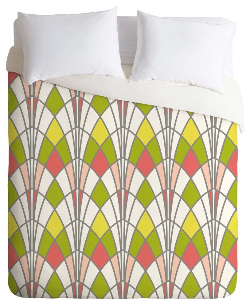 Deny Designs Heather Dutton Arcada Citrus Duvet Cover - Lightweight