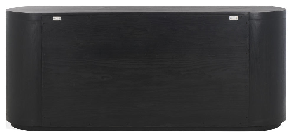 Safavieh Couture Lauryn Wood Oval Dresser, Black