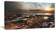"African Rocky Coast Panorama" Oversized Beach Canvas Artwork, 40"x20"