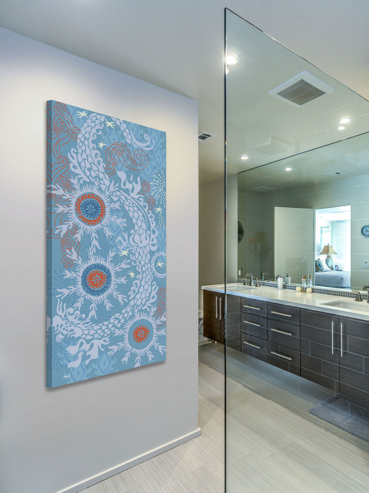 "July Dragon" Painting Print on Canvas by Evelia