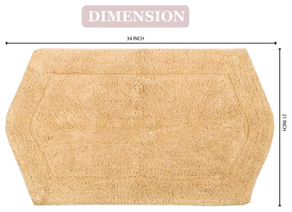 Waterford Bath Rug 21x34, Yellow