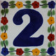 Bouquet Talavera Tile, Set of 2, Number Two