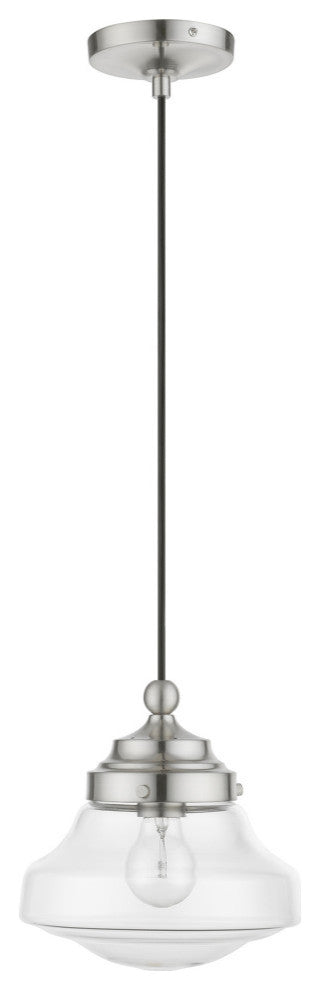 Avondale 1 Light Brushed Nickel Mini Pendant