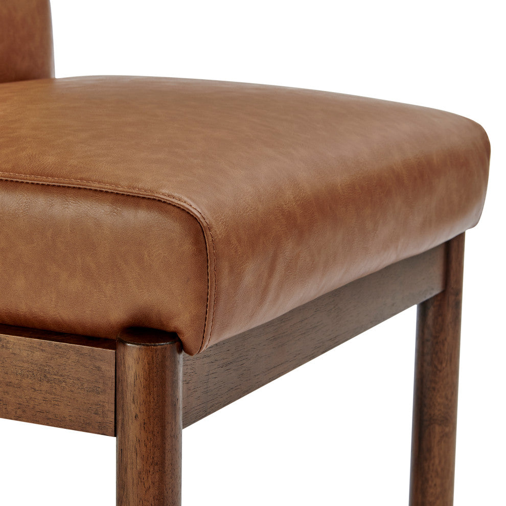 Micah Dining Side Chair, Vintage Cider, Faux Leather