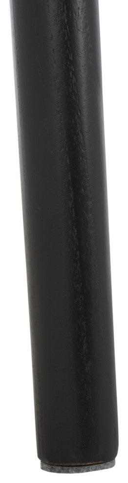 Safavieh Couture Hutson Leather Dining Chair, Black