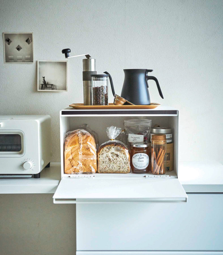 Tower Bread Box, White