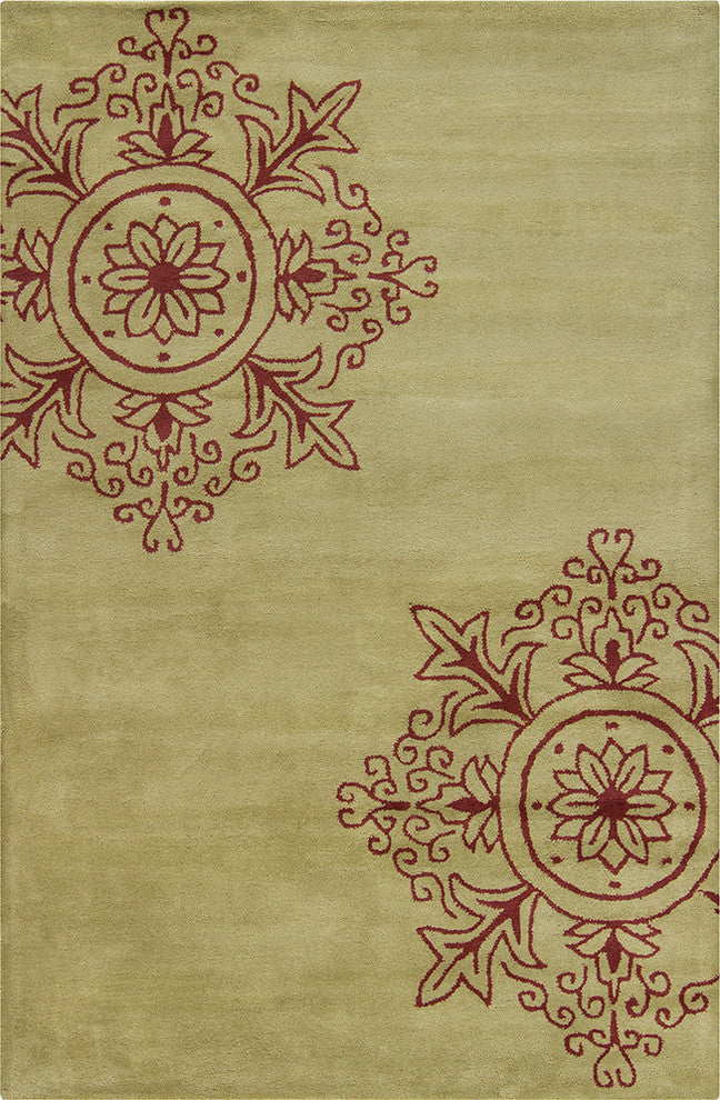 Allie Abstract Contemporary Area Rug, 5'x7'6"