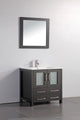 36" Bathroom Vanity With Matching Mirror