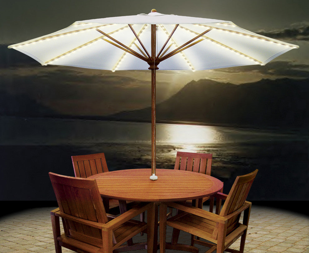Brella Lights, Patio Umbrella Lighting System With Power Pod, 6 Rib