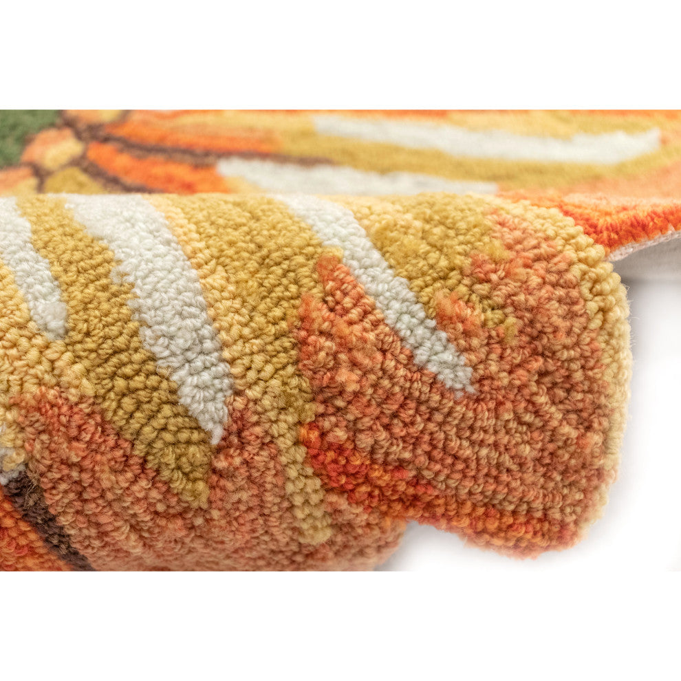 Frontporch Sunflower Mat, Yellow, 3' Round