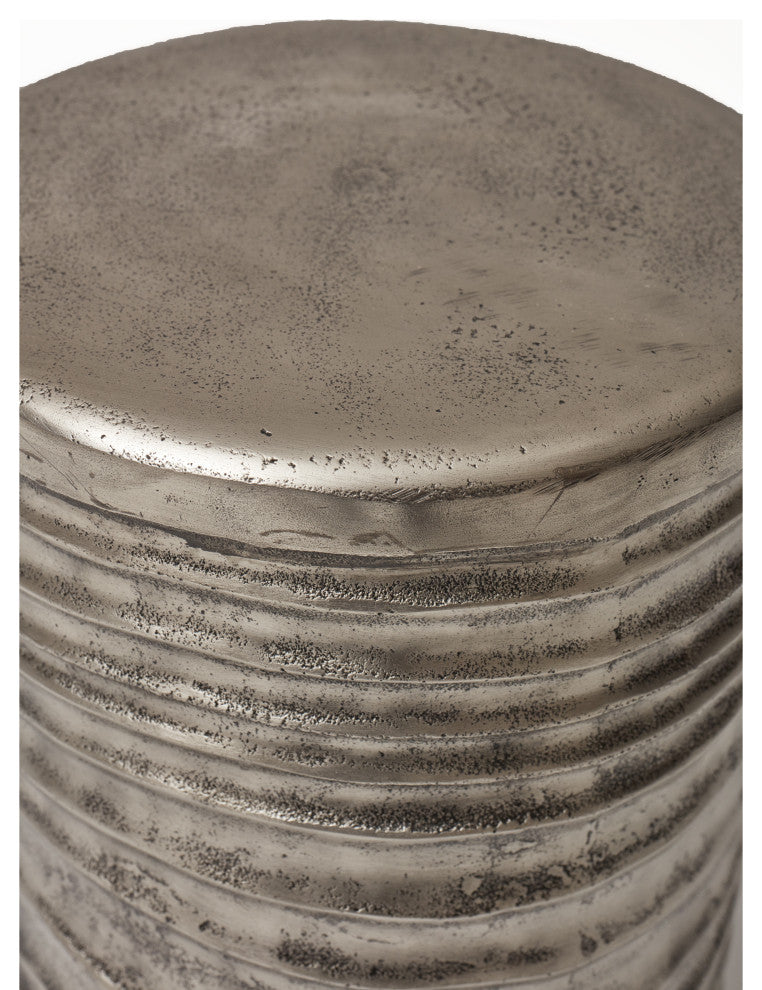 Elements Tara Stool, Vintage Silver