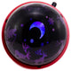 5" Battery-Operated USB Night Light Projector, Red Base