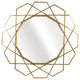 Metal 35" Geometric Mirror, Gold