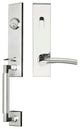 Phoenix Lever, Tubular Entry Handleset, RHR, Polished/Satin Stainless Steel
