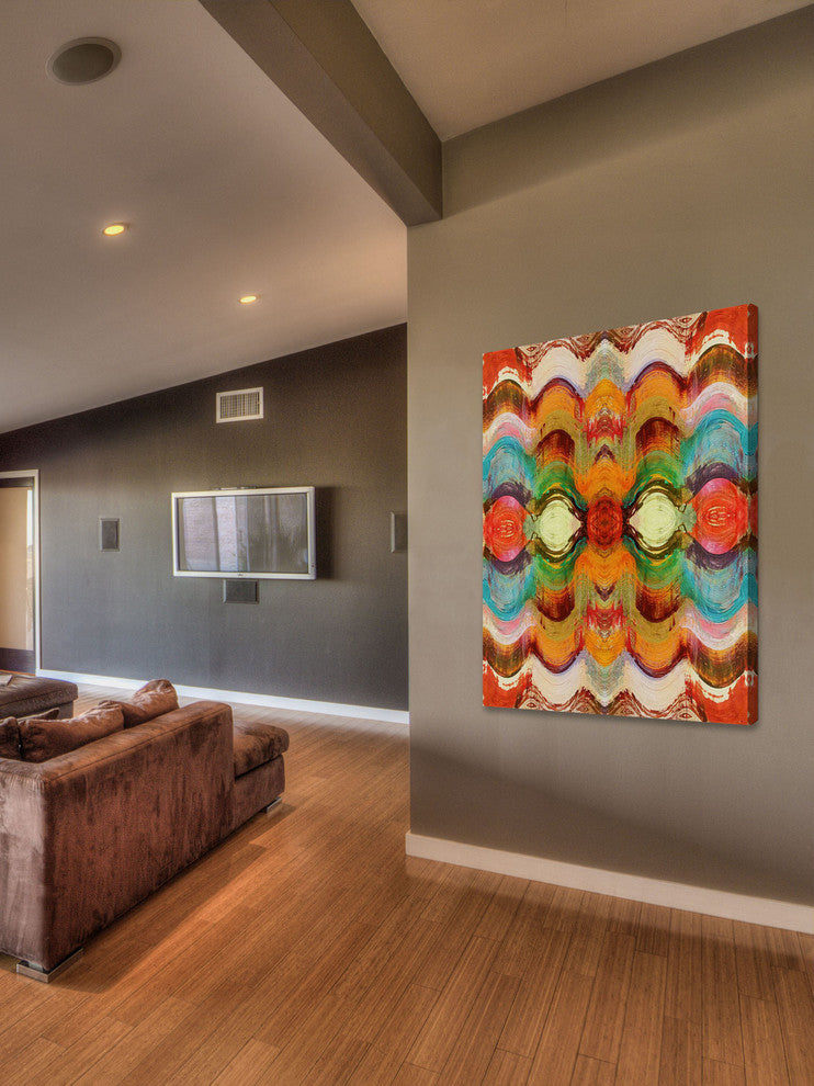 "Wavy Blends VI" Painting Print on Canvas by Irena Orlov