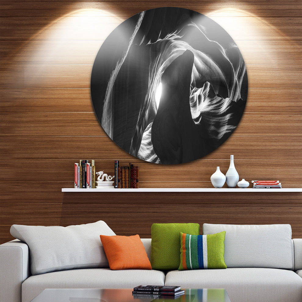 Antelope Canyon, Navajo, Landscape Photo Disc Metal Wall Art, 11"