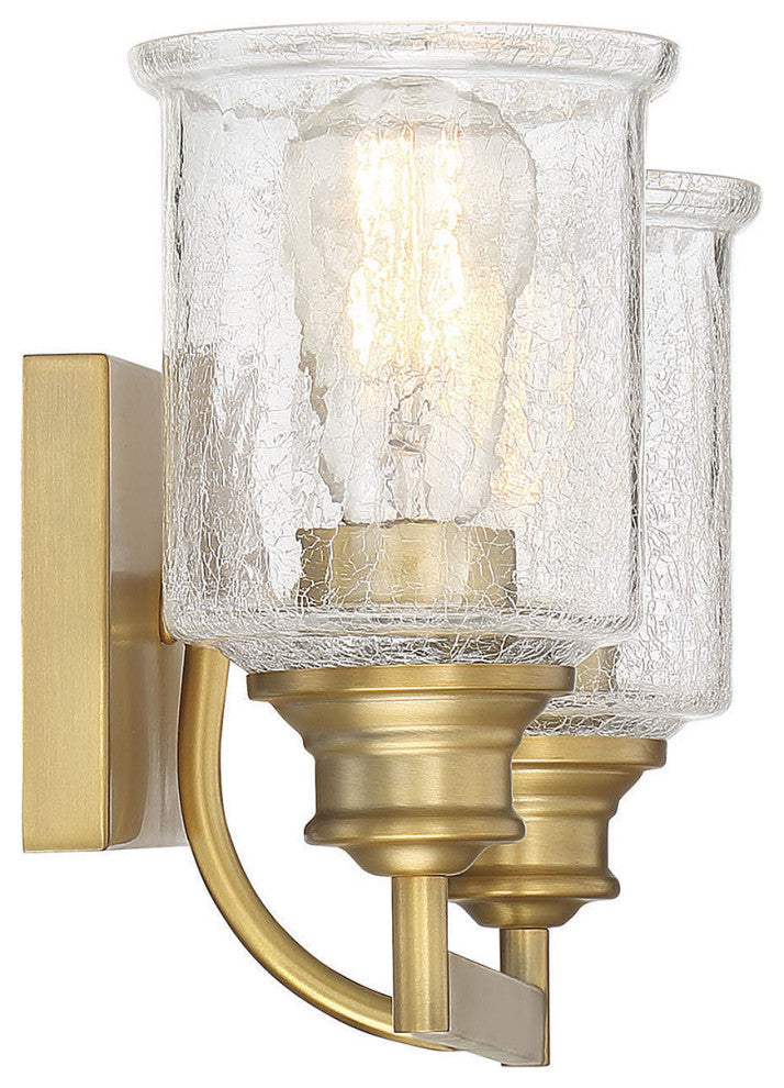 Hampton Warm Brass, 2-Light Bath