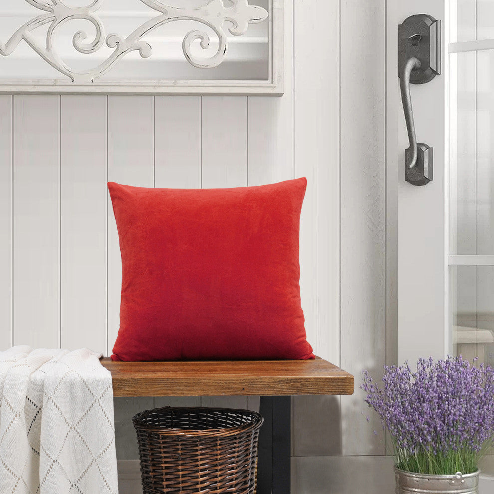 Supersoft Throw Pillow Cover 4 Piece Set, Fiesta