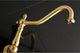 Kingston Brass Wall Mount Tub Faucet, Brushed Brass