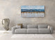 Hand Painted "Abstract Ocean Beach" Canvas original Artwork; Fine Modern Art