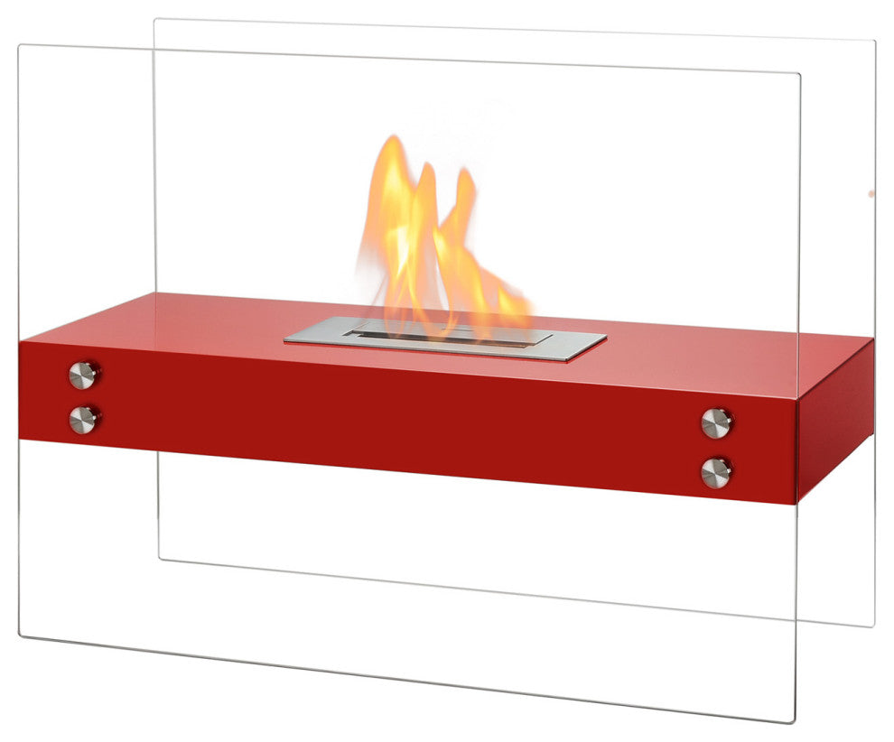 Indoor/Outdoor Ventless Ethanol Fireplace - Vitrum H Red | Ignis