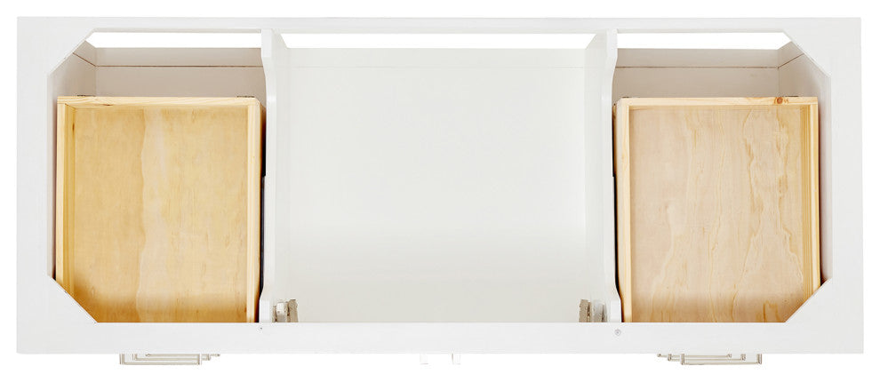 Ariel Magnolia 54" Single Rectangle Sink Vanity, Carrara Quartz
