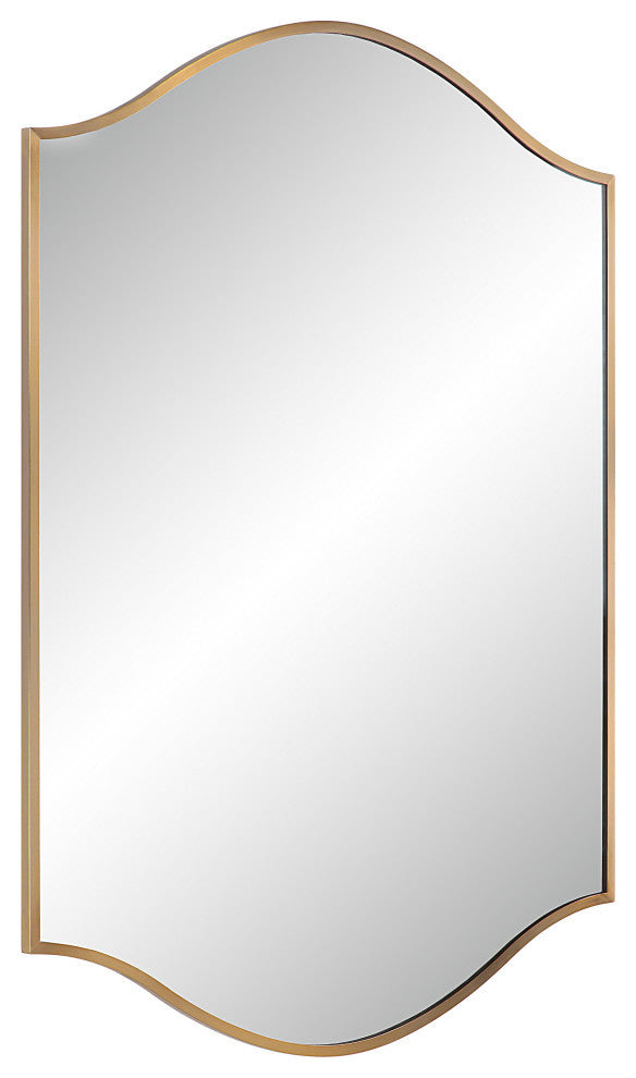Florianne 36" Tall Rectangular Arch Mirror, Champagne