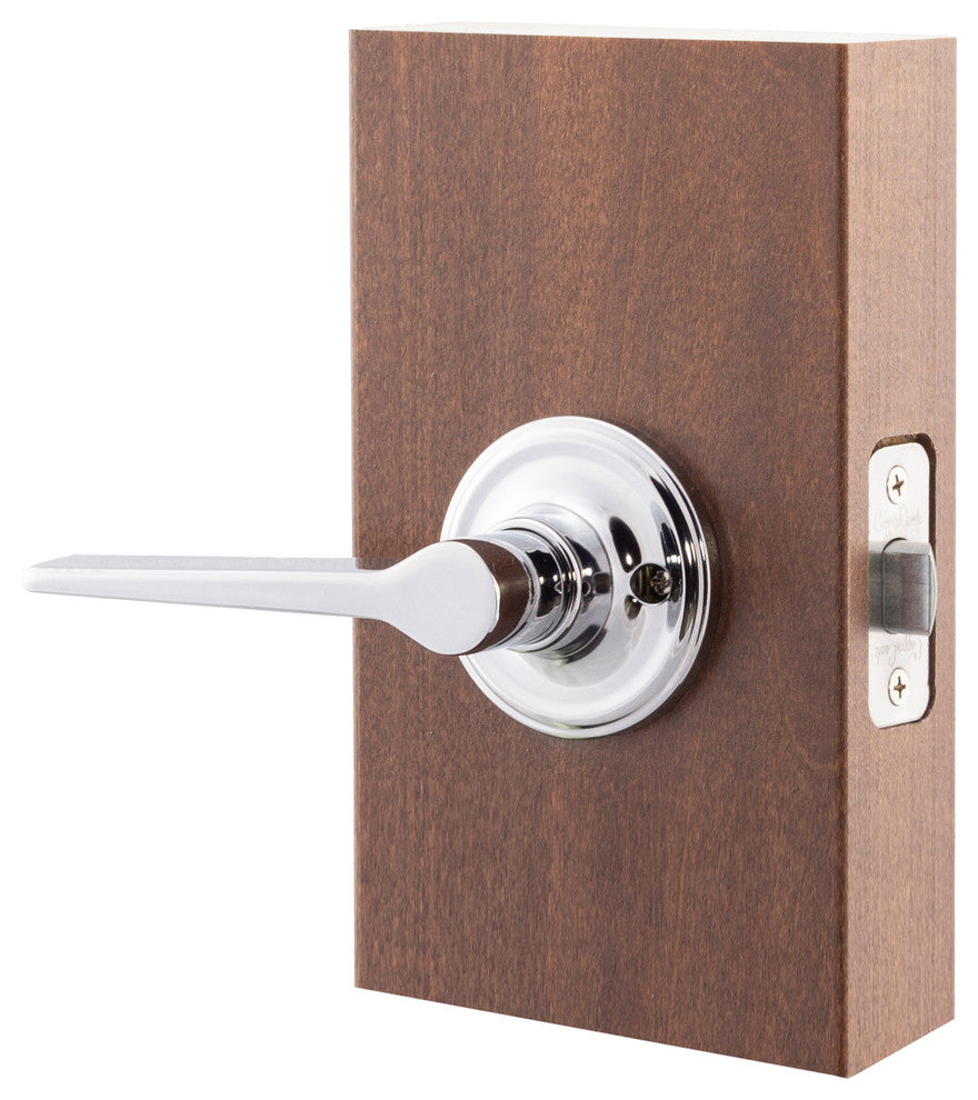 Scandinavian Style Passage Lever, Polished Stainless