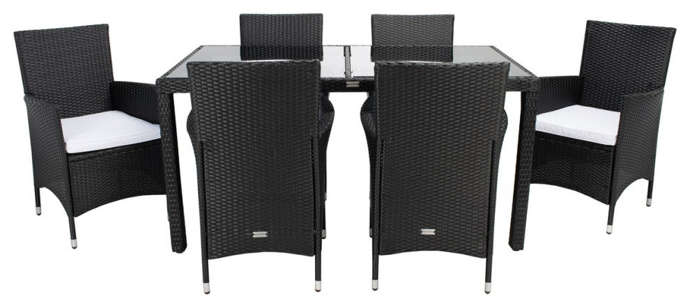 Safavieh Jolin Dining Set, Black / White
