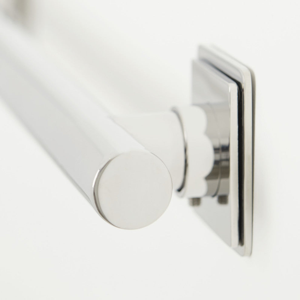 Coronado Designer Straight Bathroom Shower Grab Bar, Polished, 18"