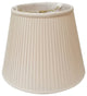 Empire Side Pleat Basic Lampshade, Linen Taupe, 12"x20"x15"