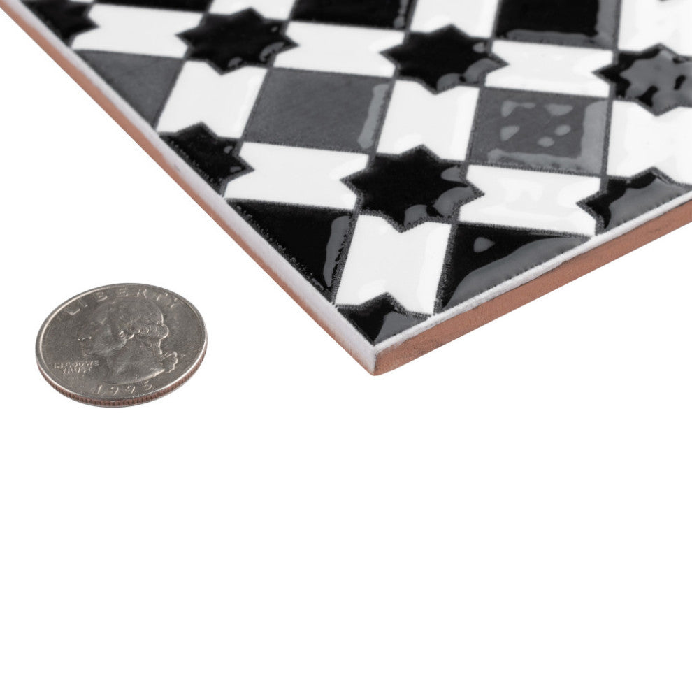 Sevillano Giralda Dark Grey Ceramic Wall Tile