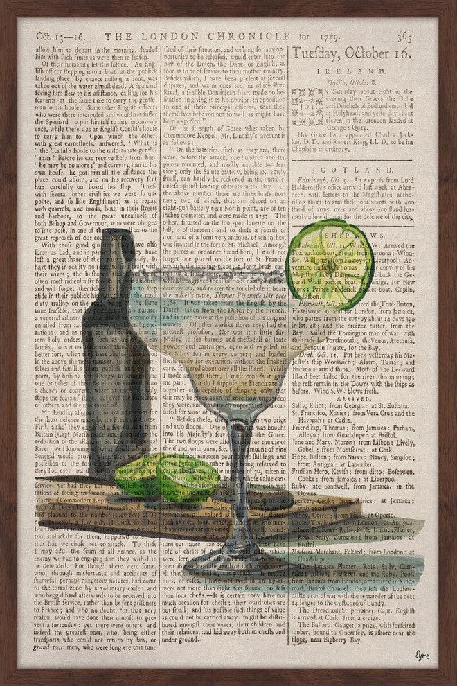 "Frozen Margarita" Framed Painting Print, 24"x36"