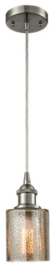 Cobbleskill 1-Light Mini Pendant, Mercury Glass, Satin Brush Nickel