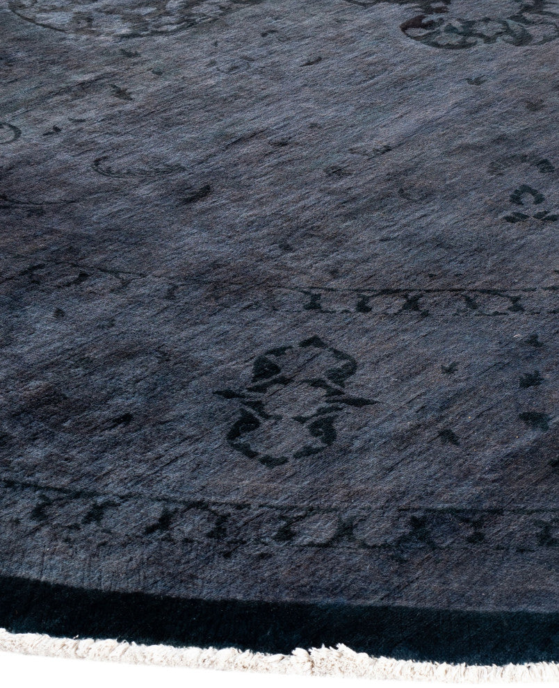 Overdyed One-of-a-Kind Hand-Knotted Area Rug Gray, 12' 1" x 12' 2"
