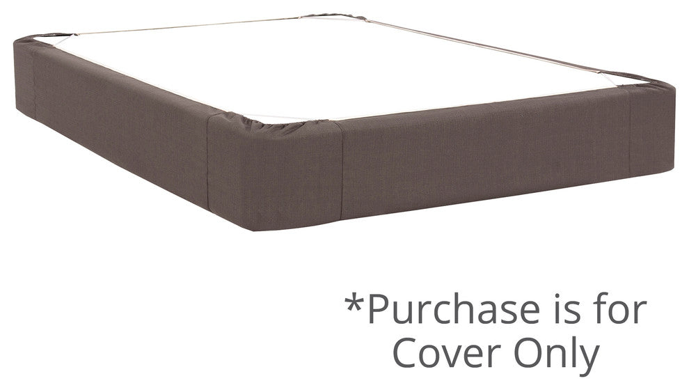 Sterling Queen Boxspring Cover, Charcoal