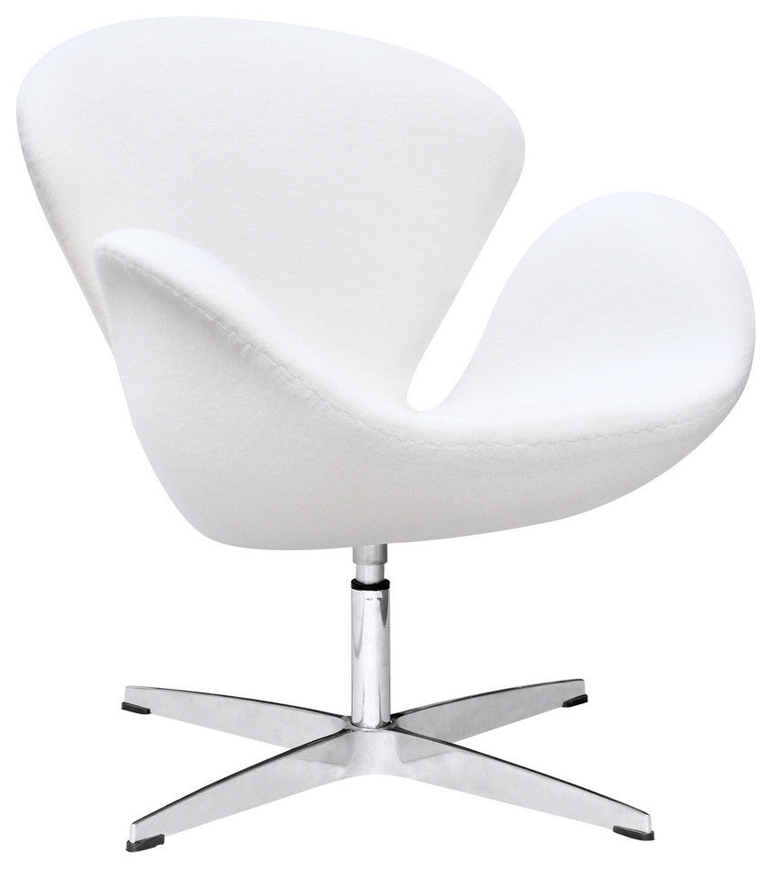 Modern Classics Swan Chair Fabric, White