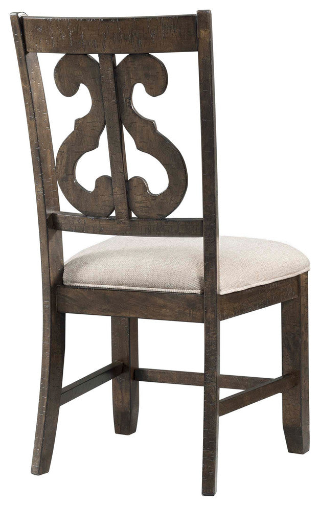 Stanford Wooden Swirl Back Side Chair Set