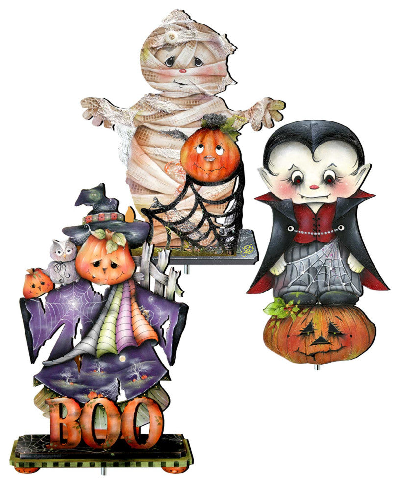 Halloween Wooden Walkway Set of 3 by Jamie Mills-Price
