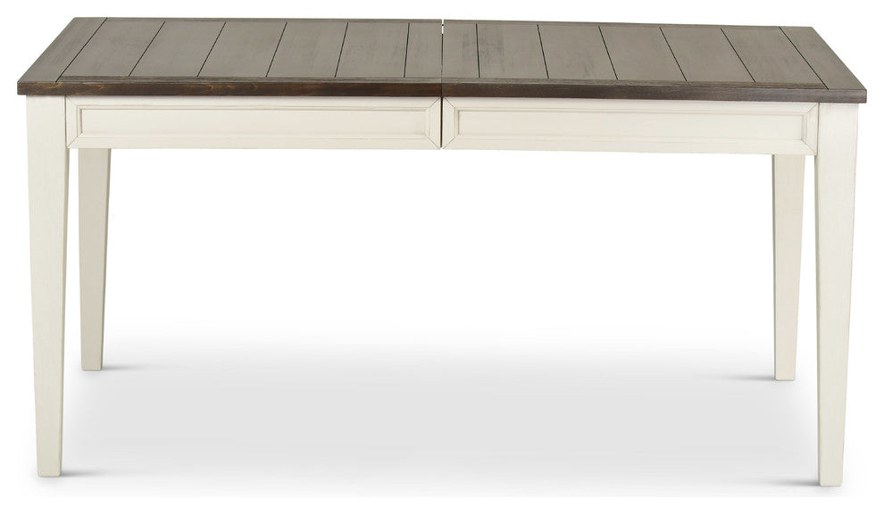 Cayla Table Dark Oak and White